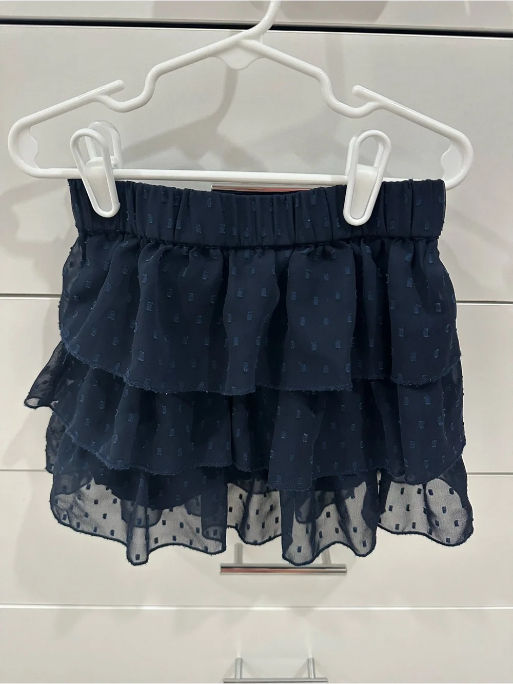 Gap Kids Girls Navy Tiered Ruffle Skirt Size Small
